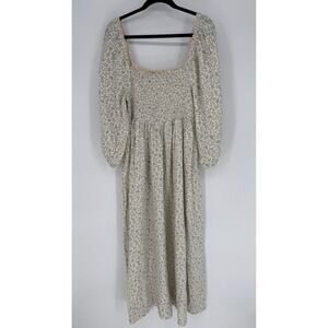 RYLEE & CRU DELLA DRESS BLUE VINE FLORAL LARGE NWT COTTAGECORE PRAIRIECORE